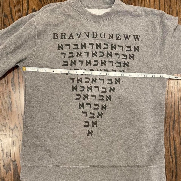 Brand New Abracadabra Hebrew Crewneck/Sweatshirt MDNY - Picture 4 of 4